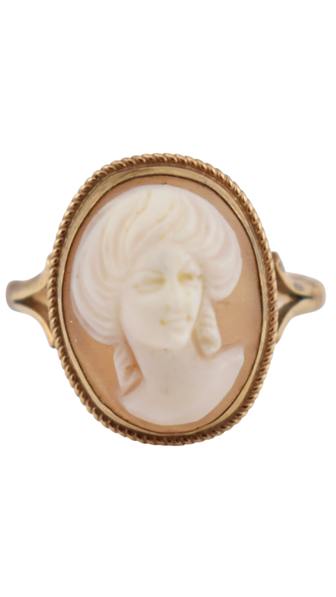 365 Gold Cameo Ring