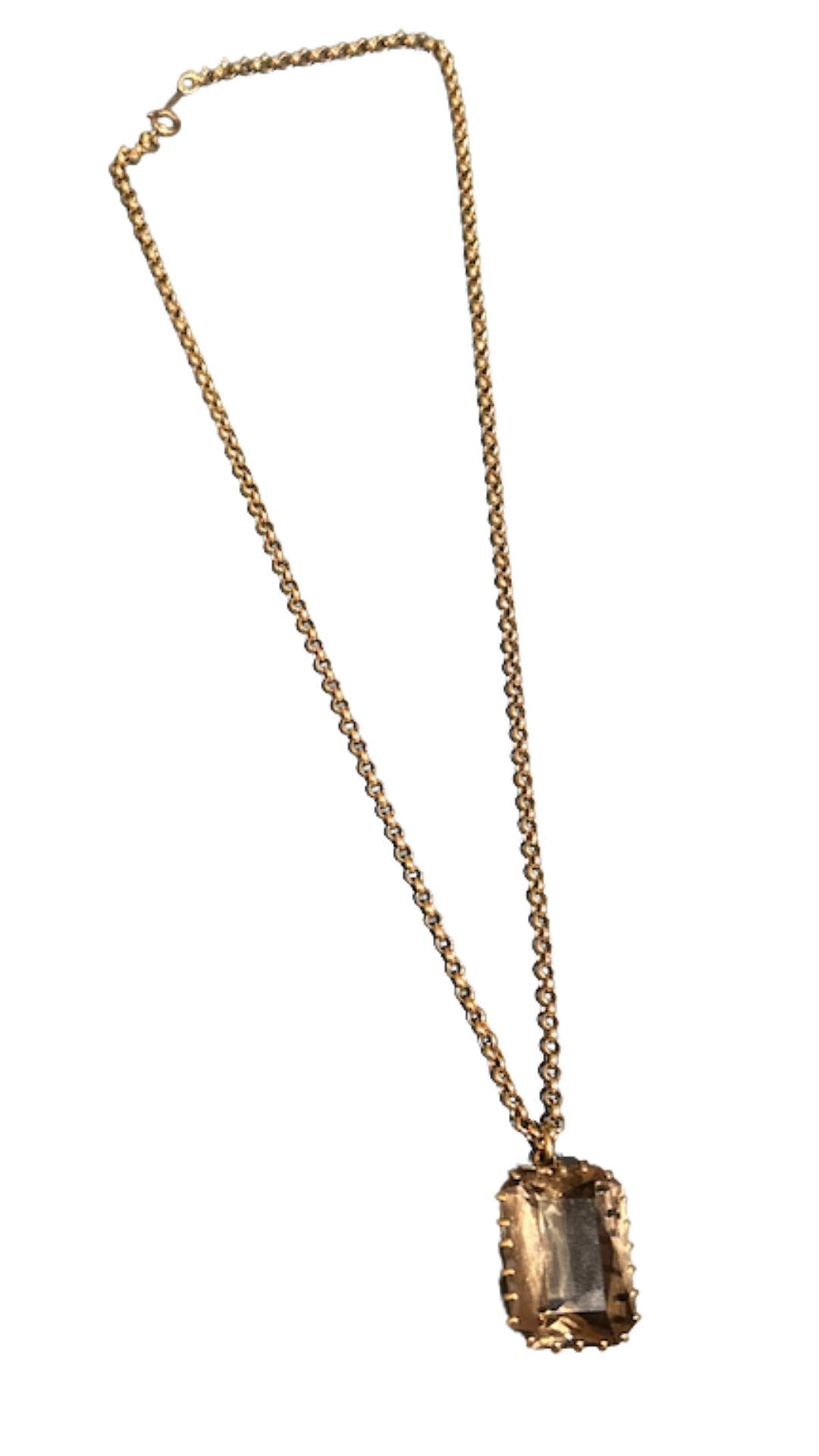 691 Smoky Quartz Pendant Necklace