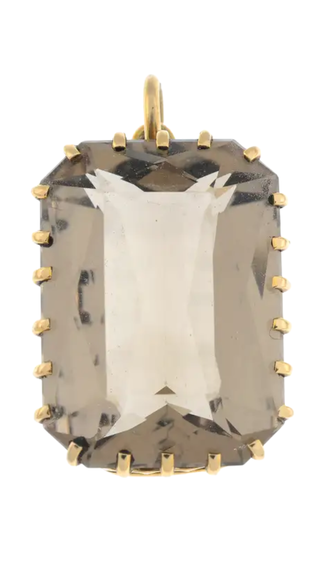 691 Smoky Quartz Pendant Necklace