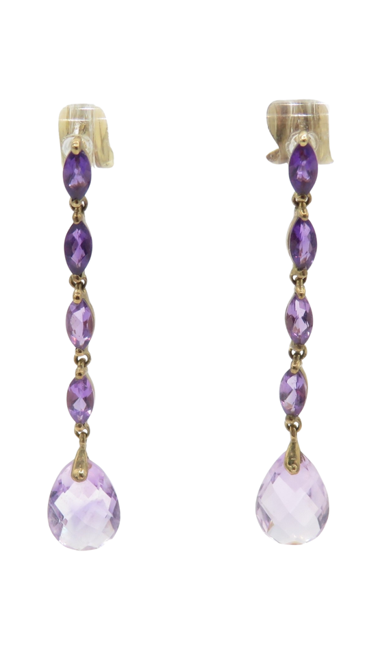 150 Amethyst Drop Earrings