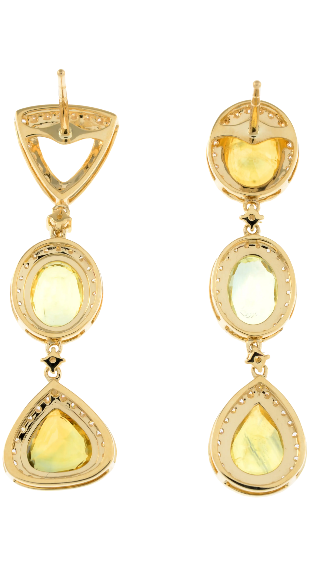 525 Sapphire Diamond Drop Earrings