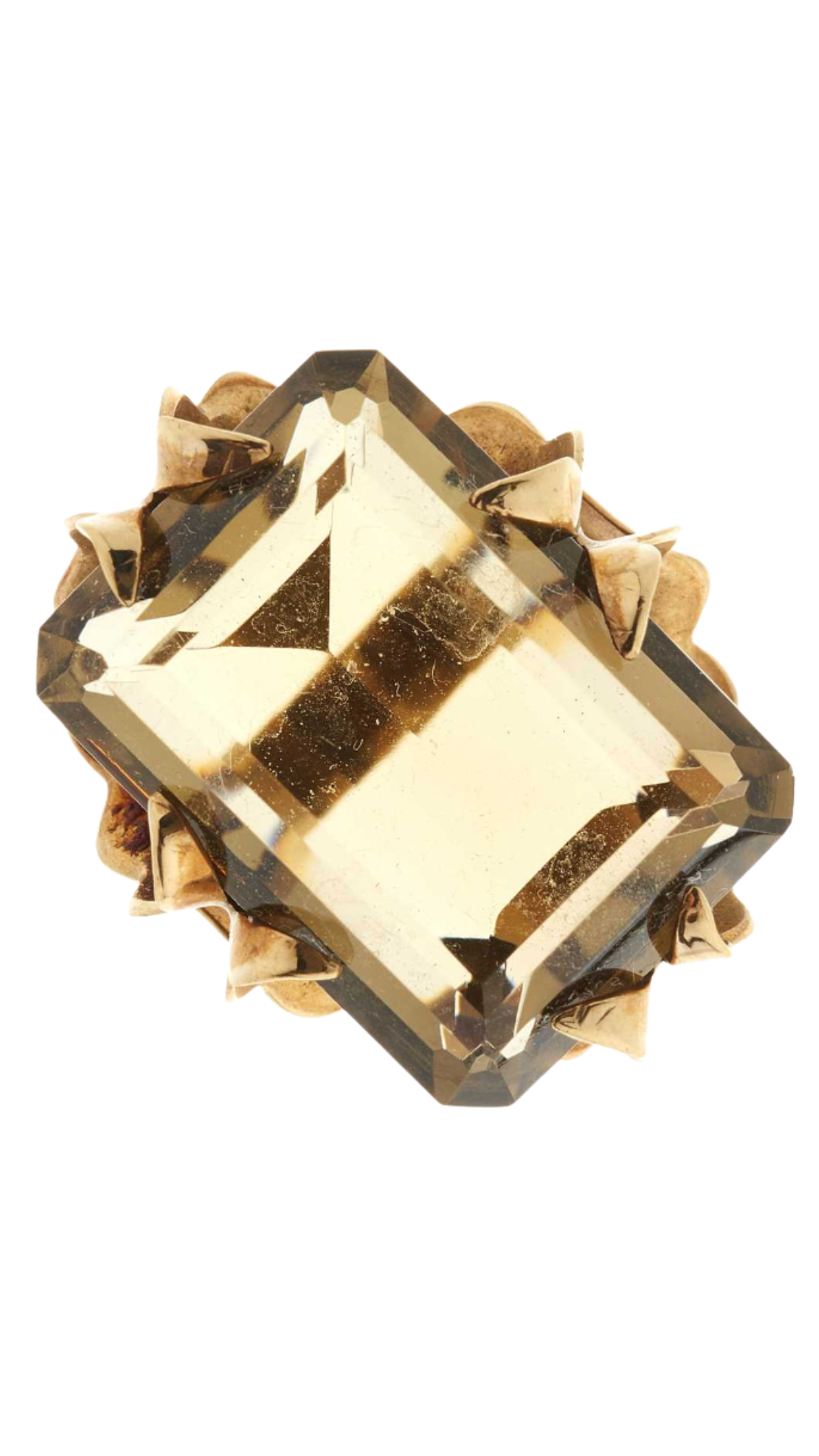 Gld Citrine Ring