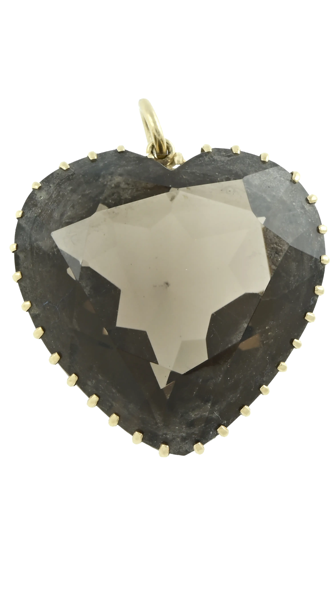 429 Smoky Quartz Heart Pendant