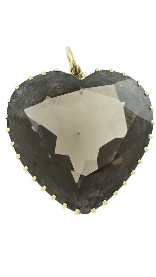 429 Smoky Quartz Heart Pendant