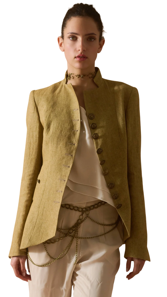 Sand Linen Baltea Jacket
