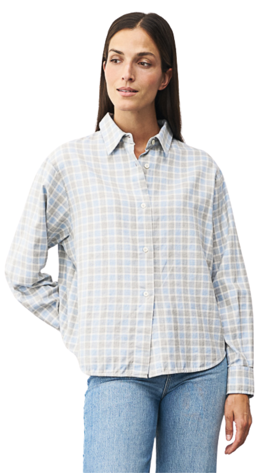 Blue & Grey Elsa Blouse