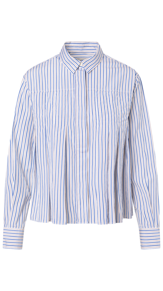 Wanda Blue Stripe Blouse