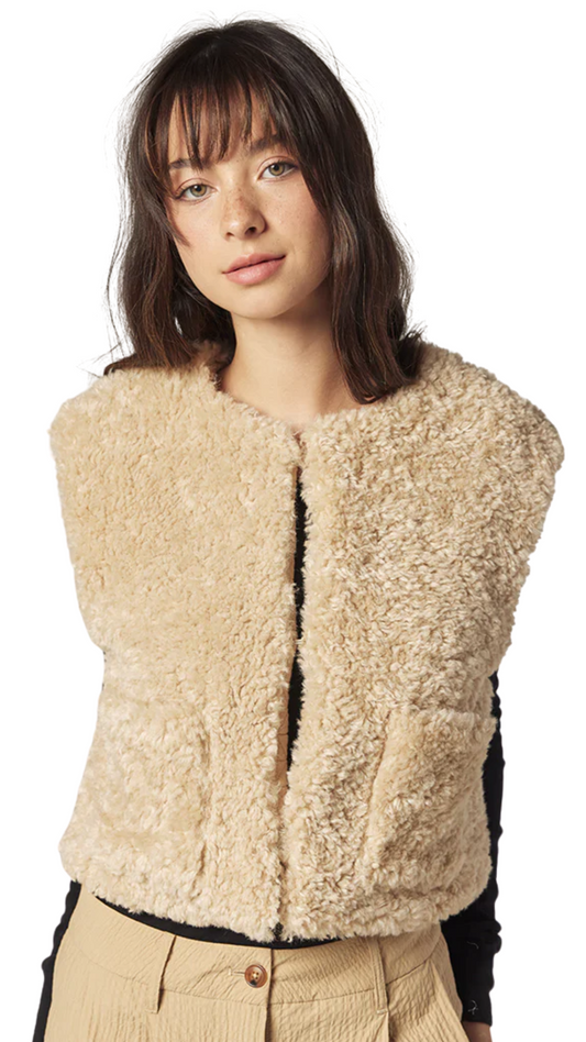 Reversible Fur Short Vest