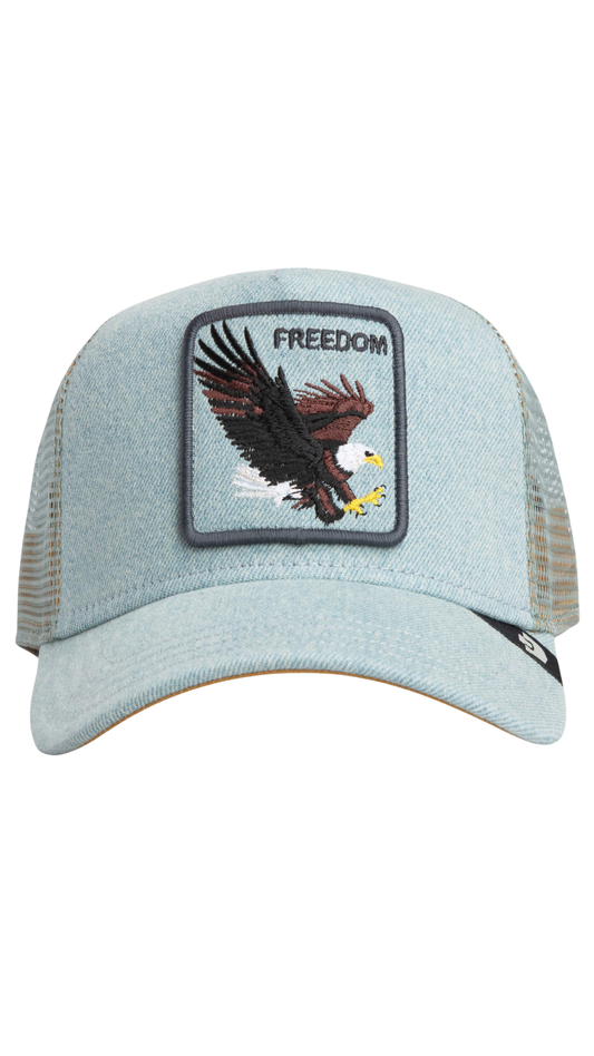 Light Denim Eagle Hat