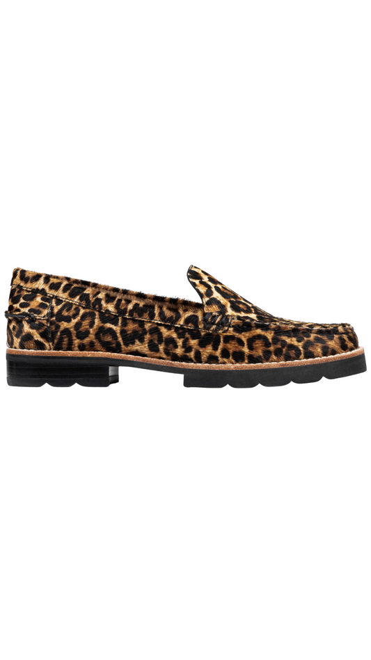 Ombre Black Leopard Loafer