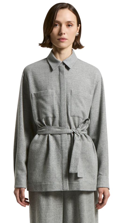 Carded Cashmere Wool Gauze Shirt