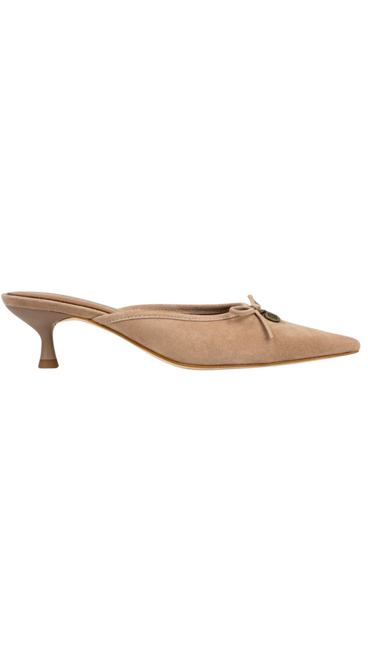 Soel Tobacco Mid Heel Mule