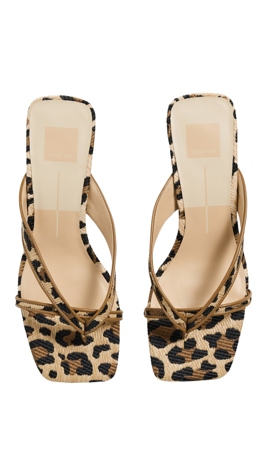 Brevel Leopard Raffia Kitten Heel