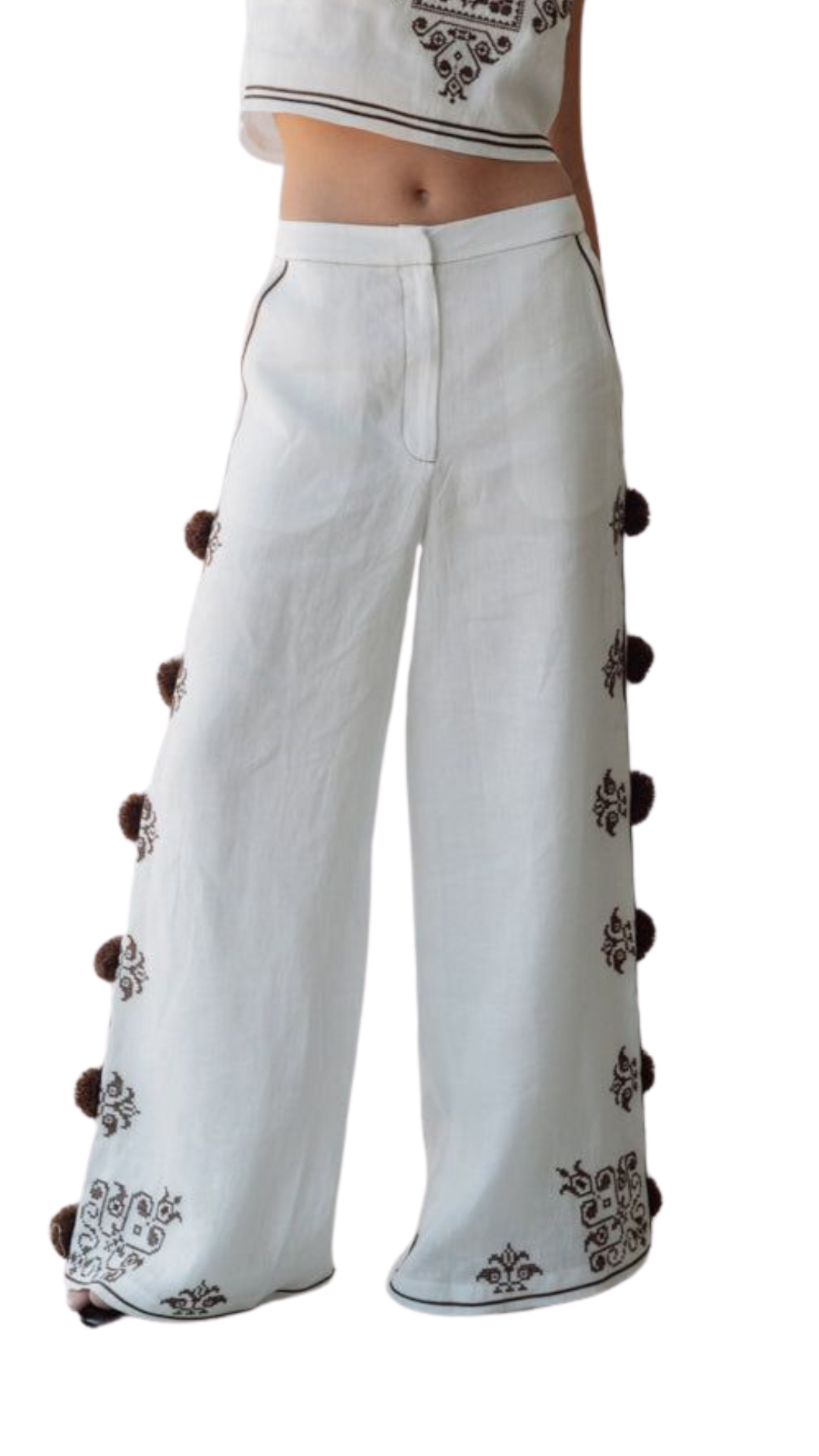 Embellished Pom Pom Pant