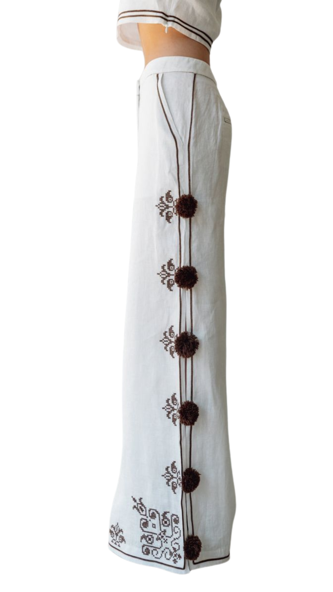 Embellished Pom Pom Pant