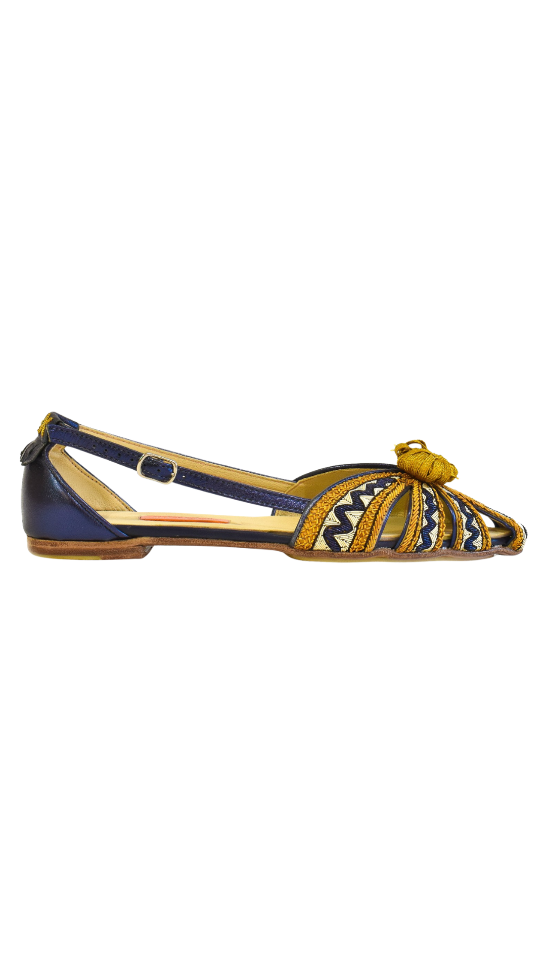 Sonic Sapphire Saffron Queen Doris Slingback