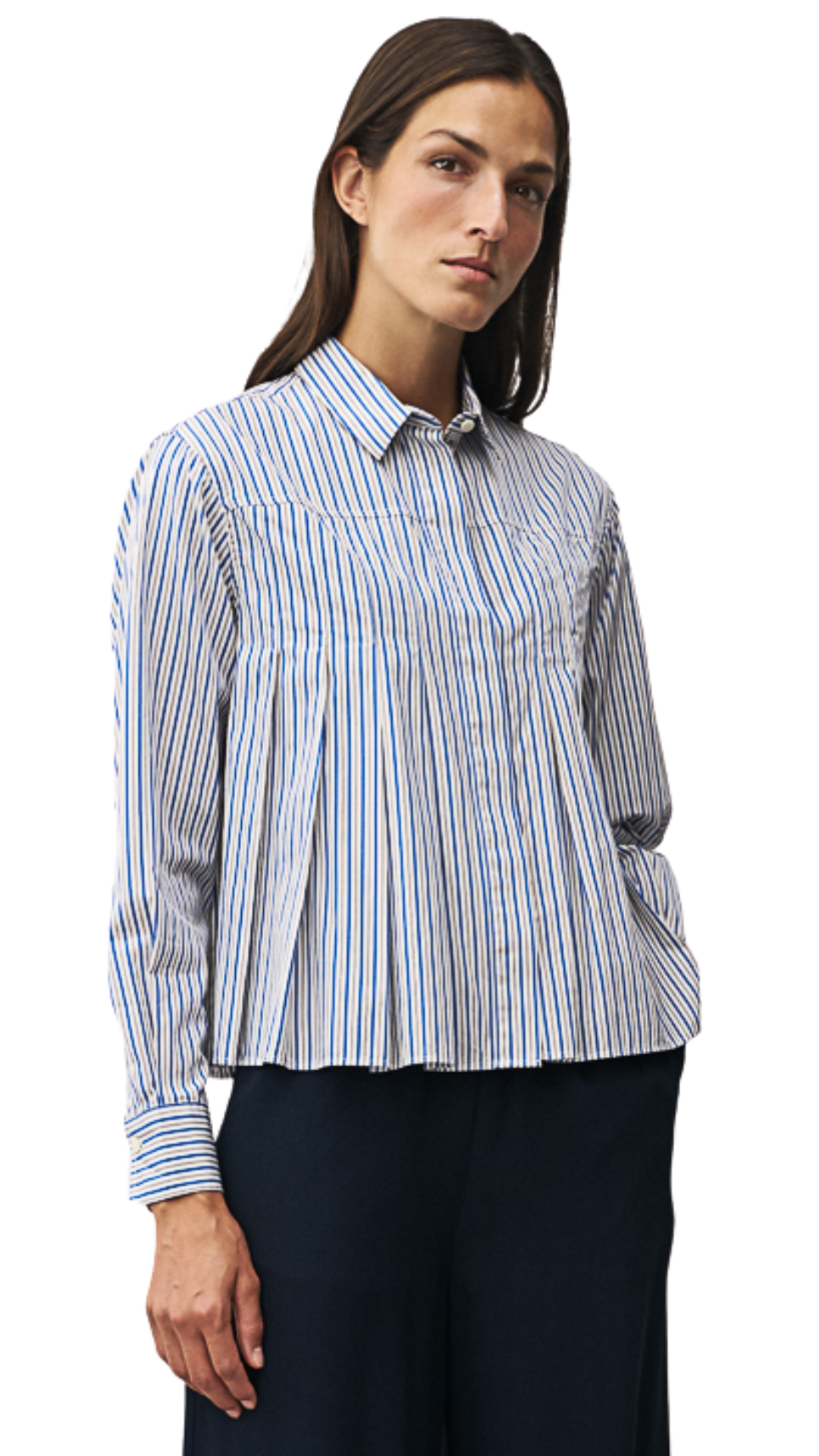 Wanda Blue Stripe Blouse