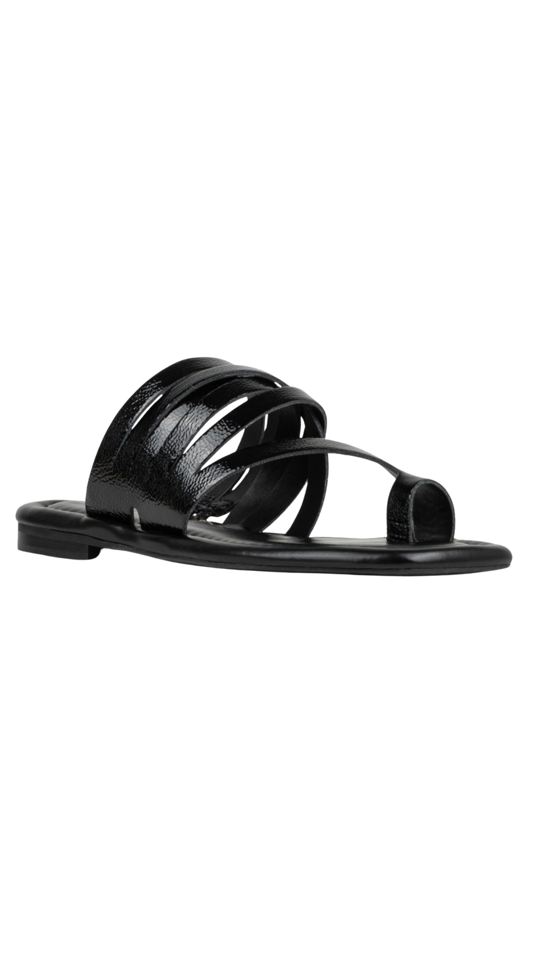 Hazie Black Toe Ring Sandal