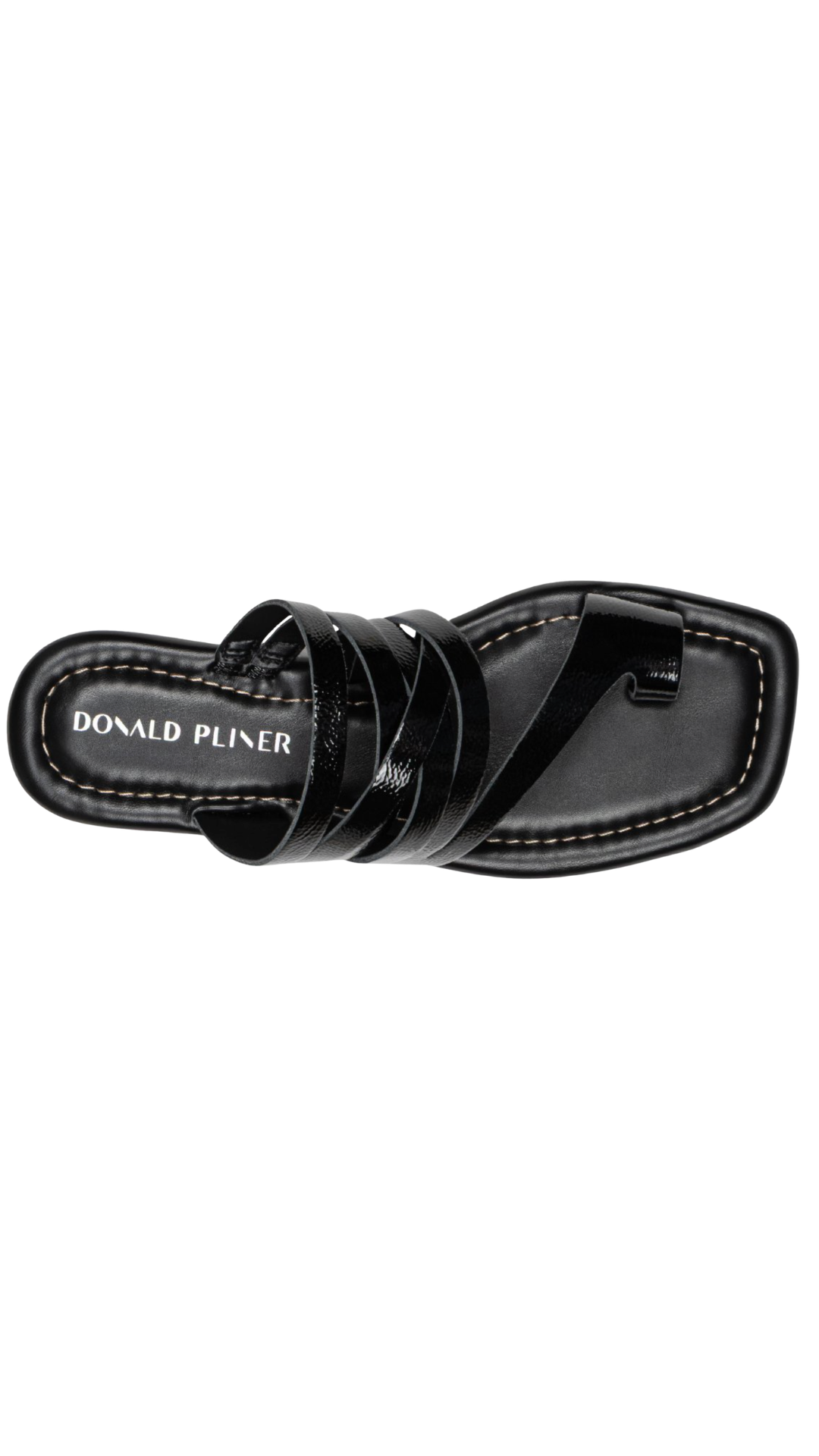 Hazie Black Toe Ring Sandal