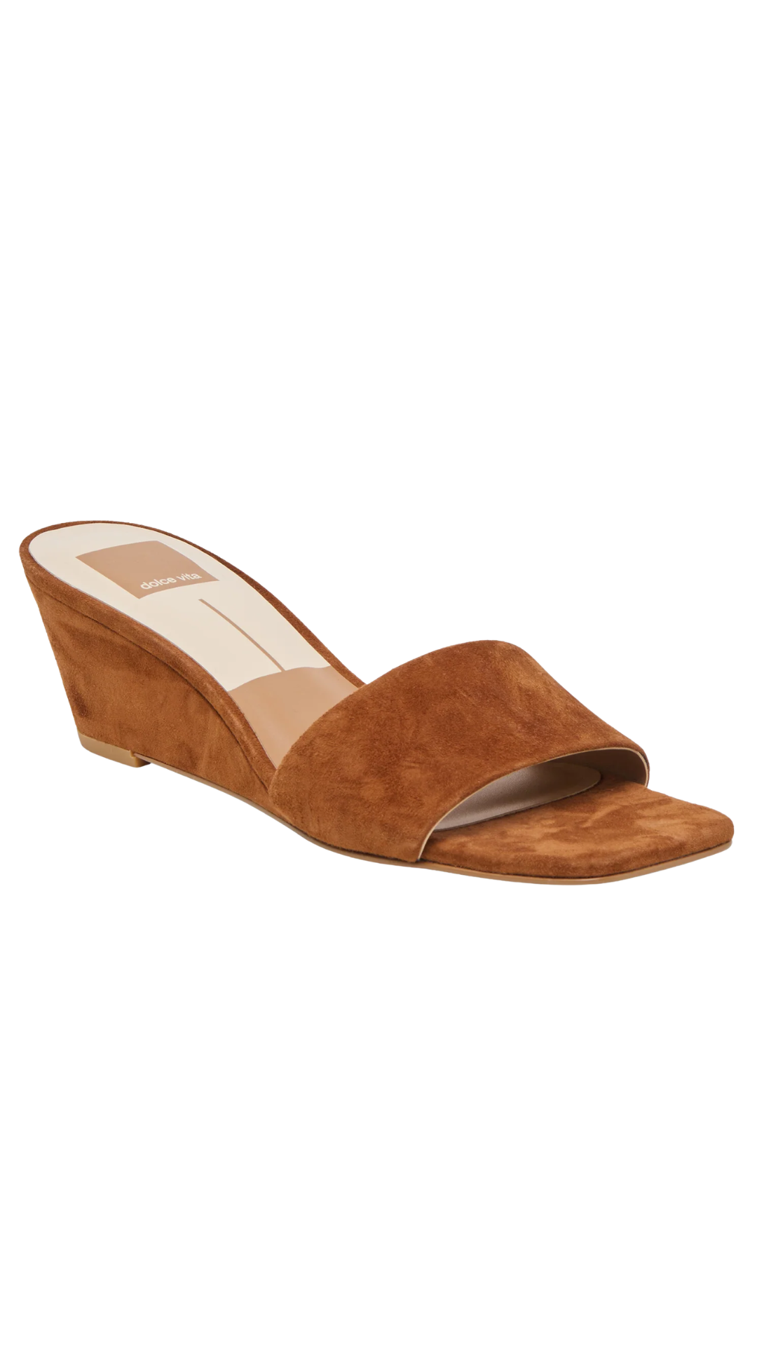Qaily Brown Nubuck Wedge
