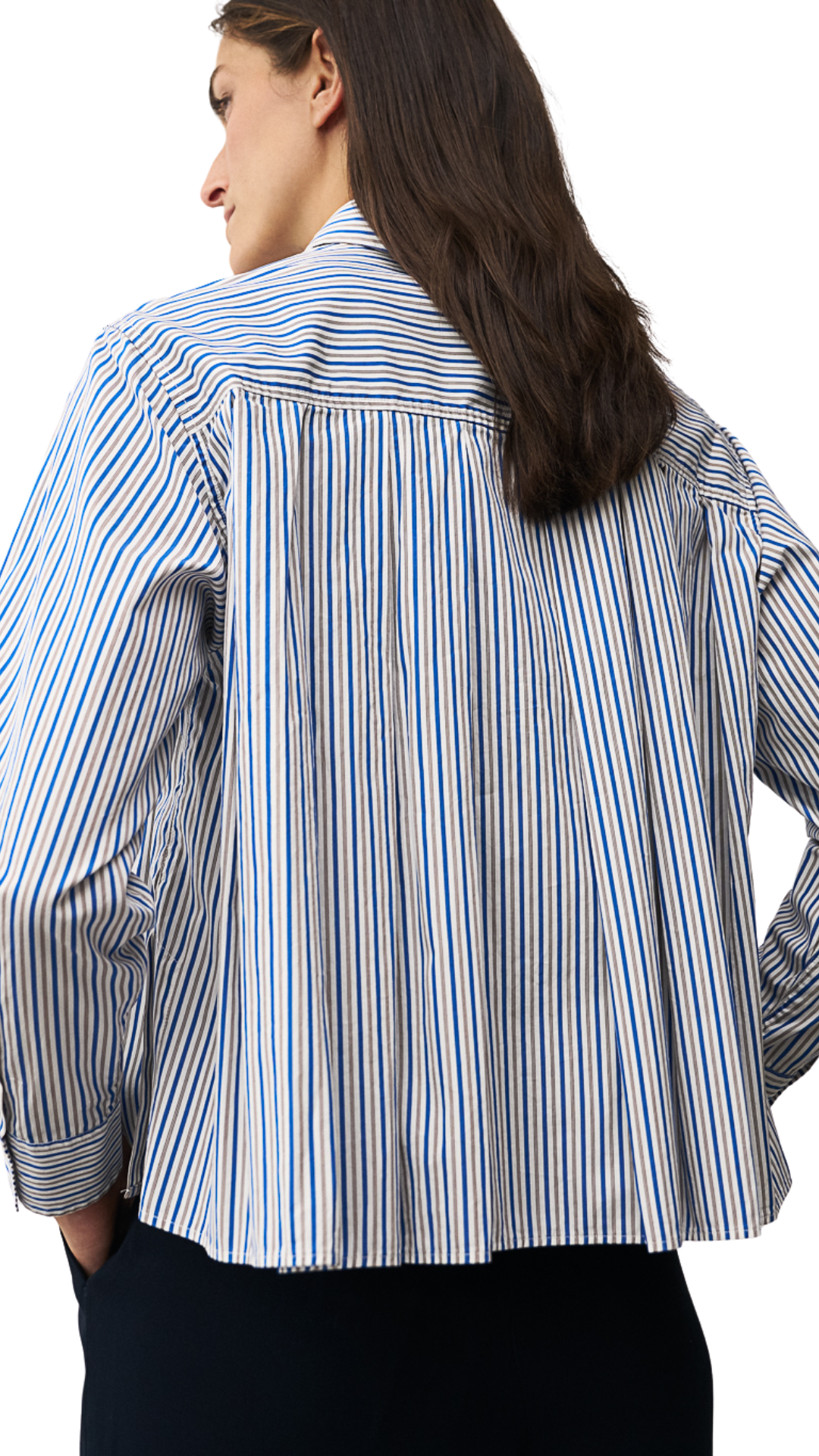 Wanda Blue Stripe Blouse