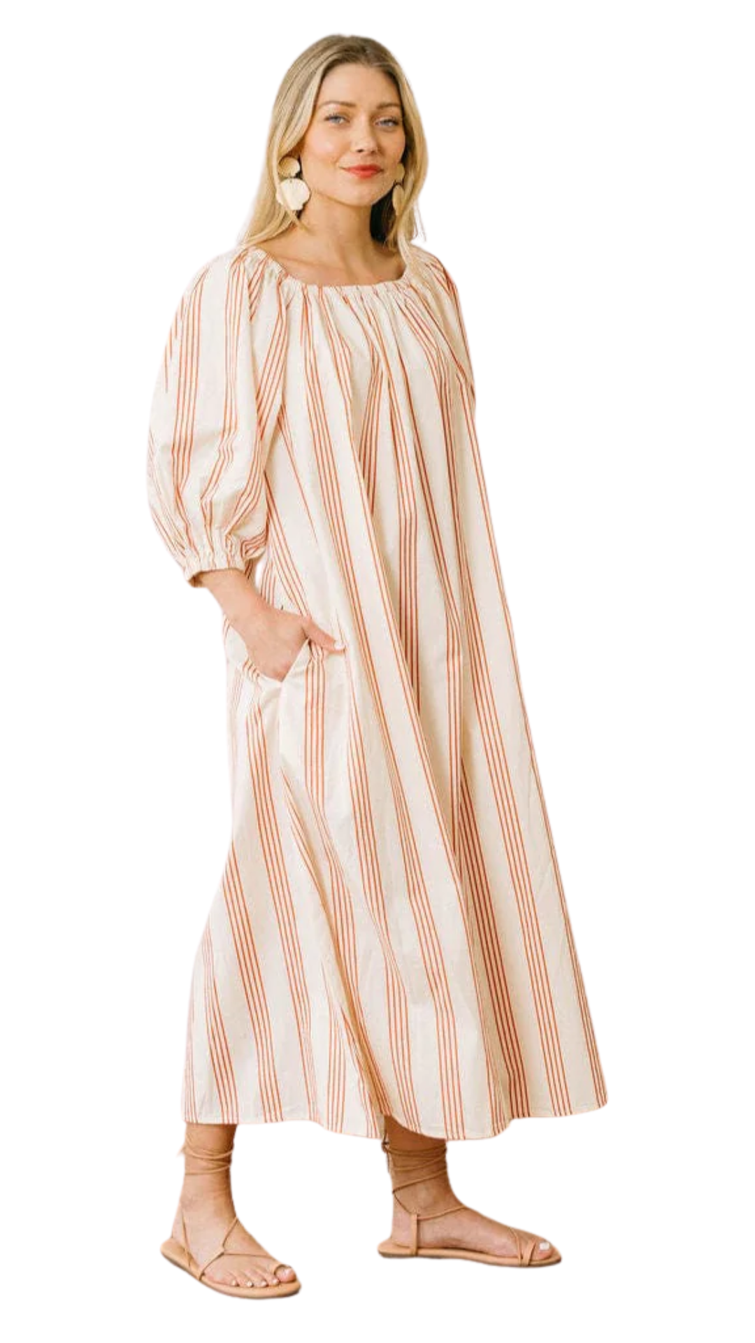 Cherry Pinstripe Ace Dress