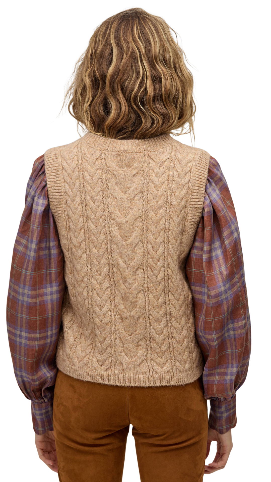 Otto Knitted Vest - Camel