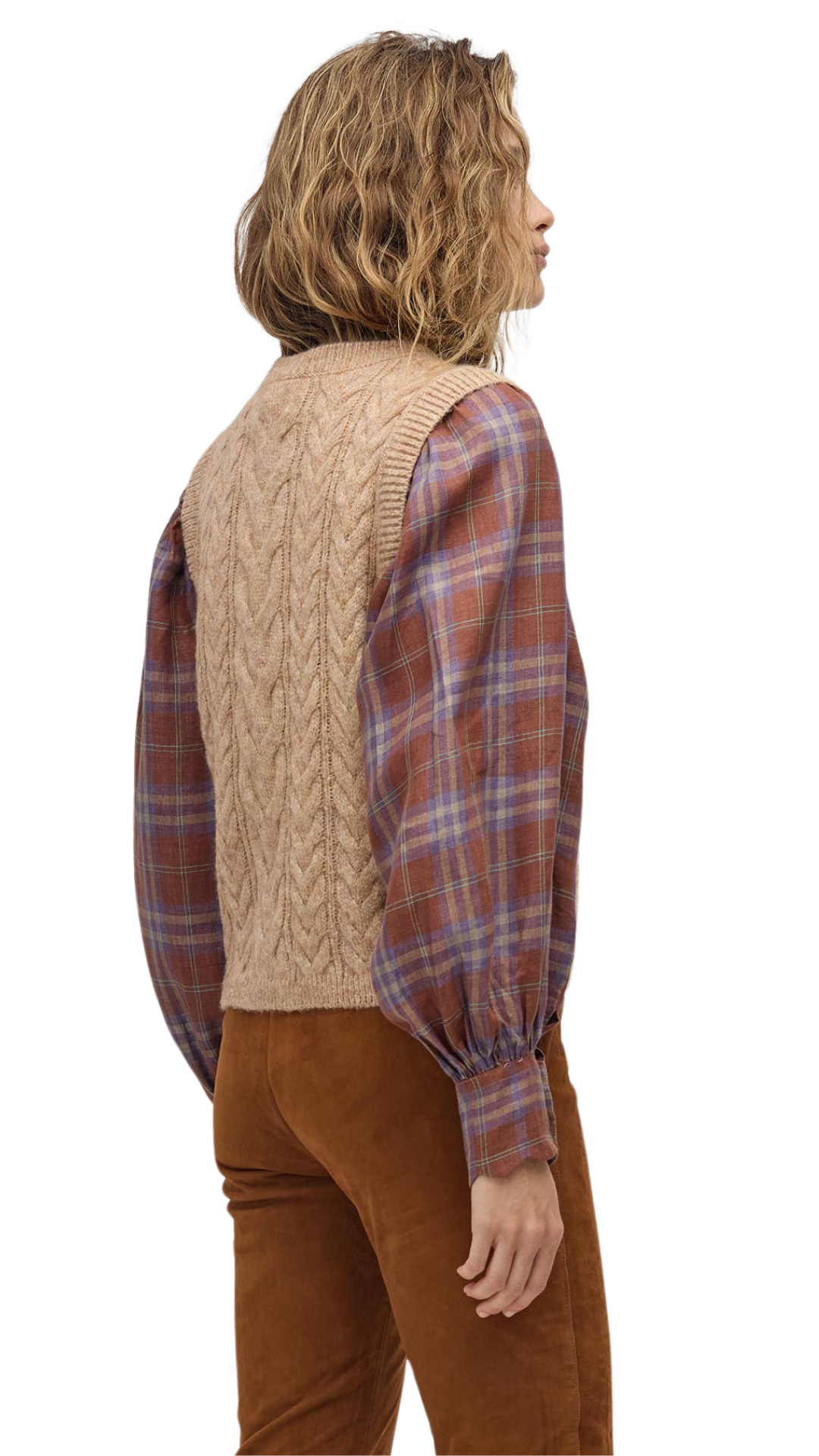 Otto Knitted Vest - Camel