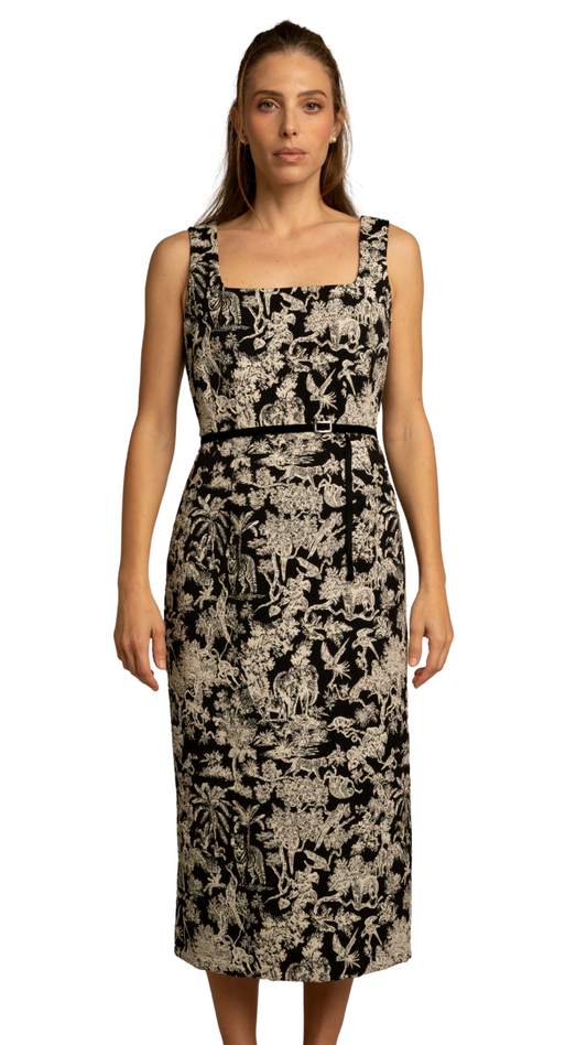 Kurashiki Lush Black Dress