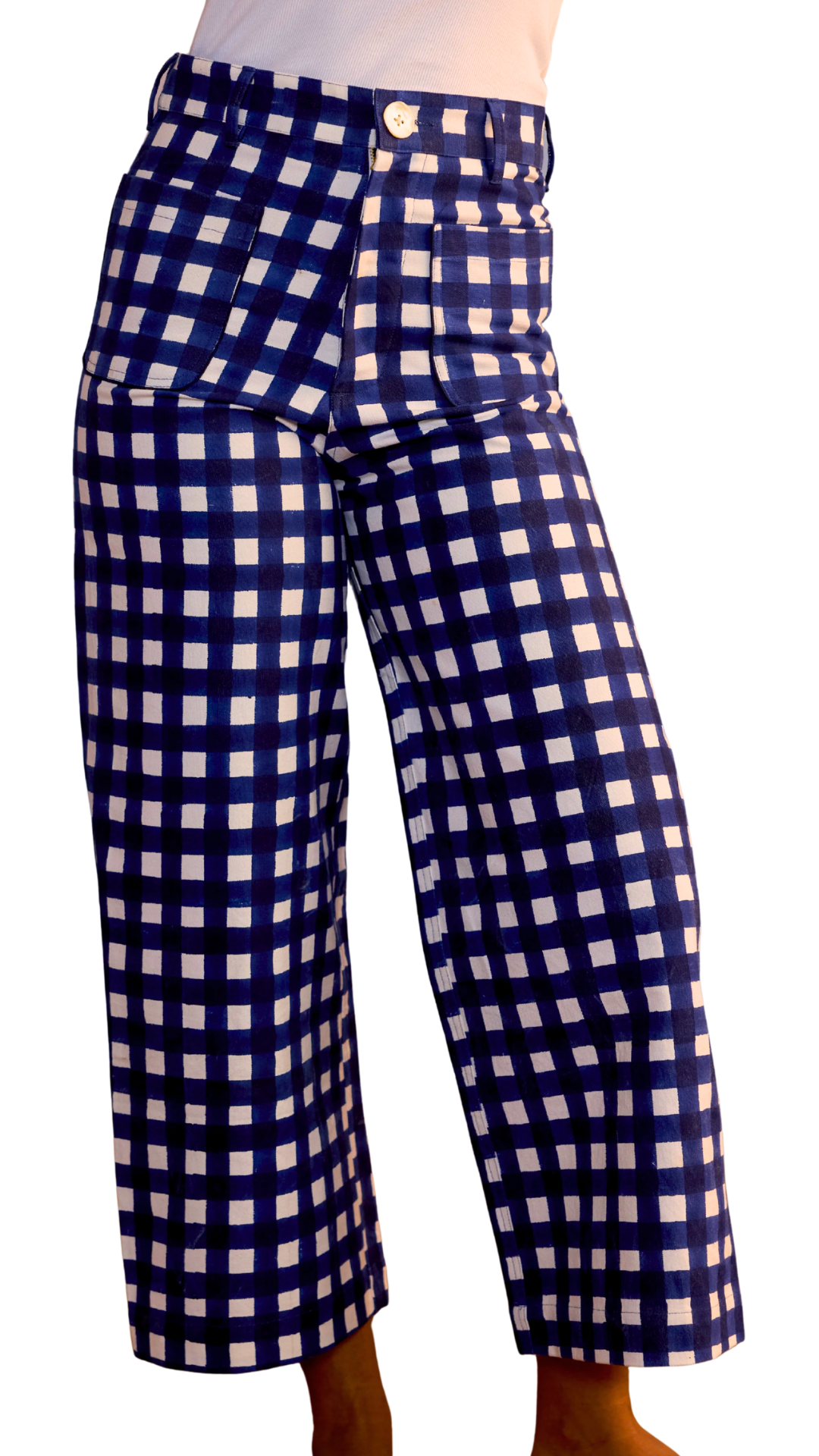 Gingham Print Disco Pants