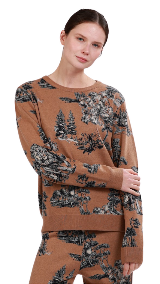 Landscape Camel Sweater