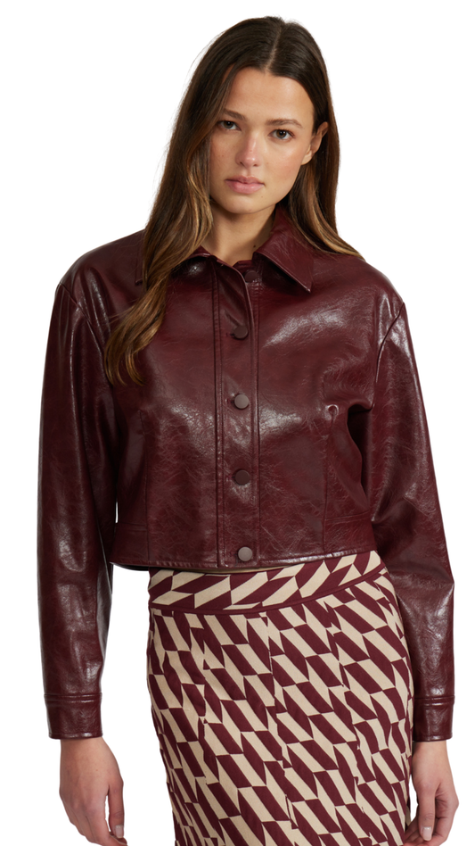 Caleb Faux Leather Jacket