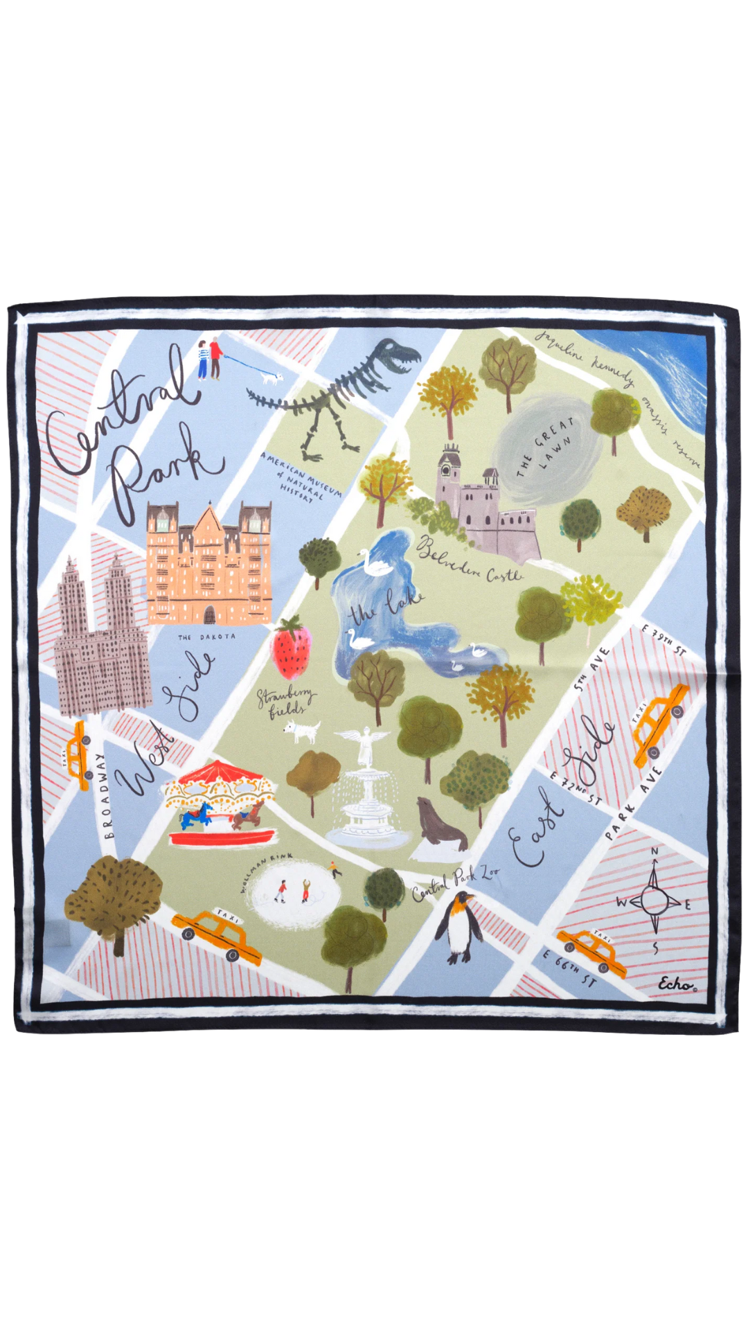 Central Park Silk Bandana