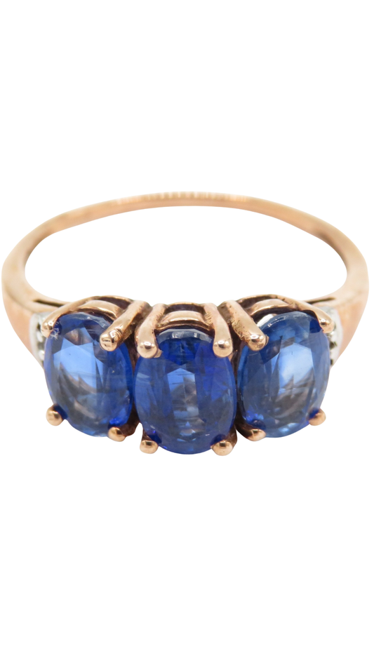 180 Diamond Sapphire Dress Ring