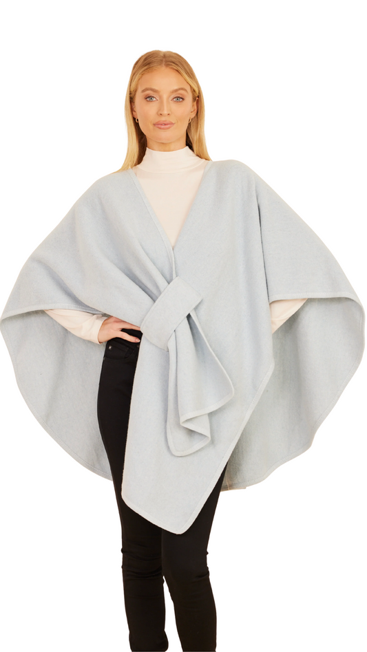 Sky Blue Knit Wrap