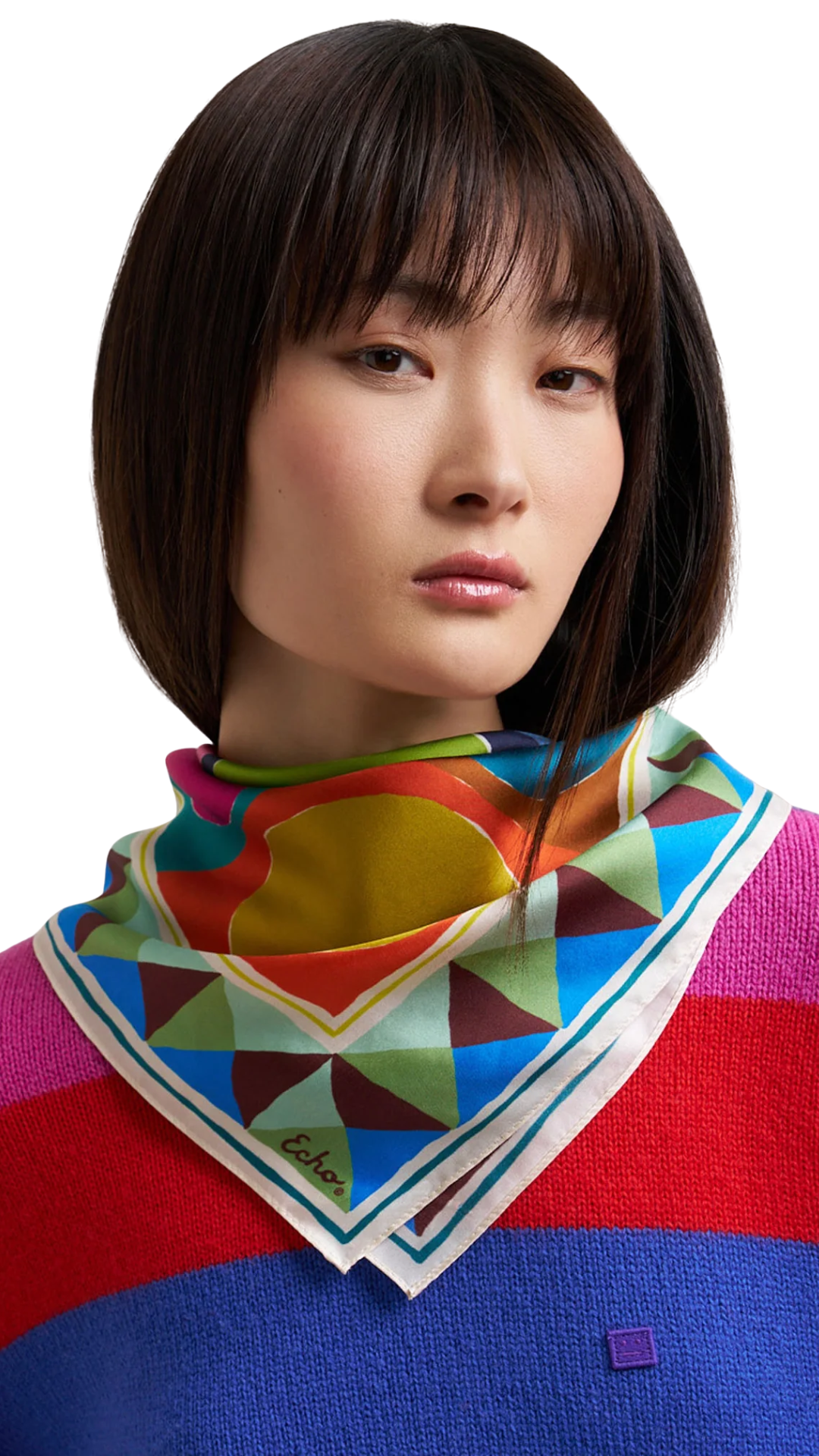 Painted Dots Silk Bandana