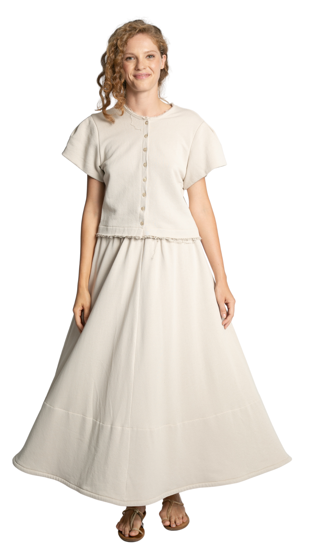 Beige Rustic Skirt
