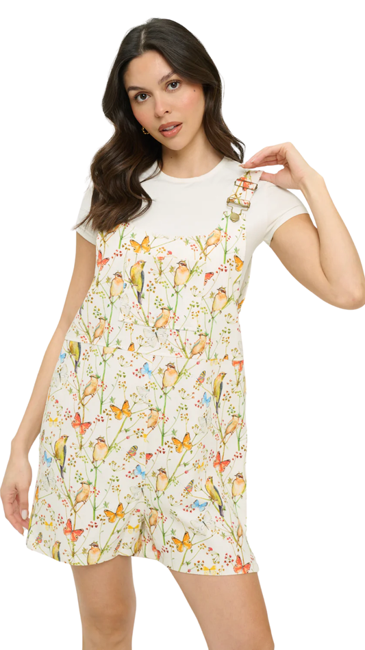 Birds & Butterflies Wildflower Shortalls