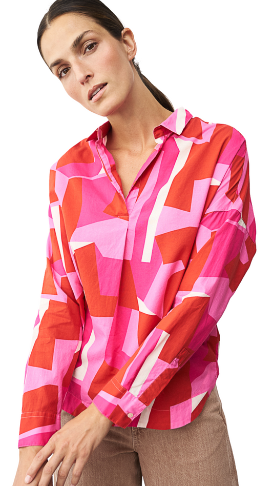 Derry Fuchsia Printed Blouse