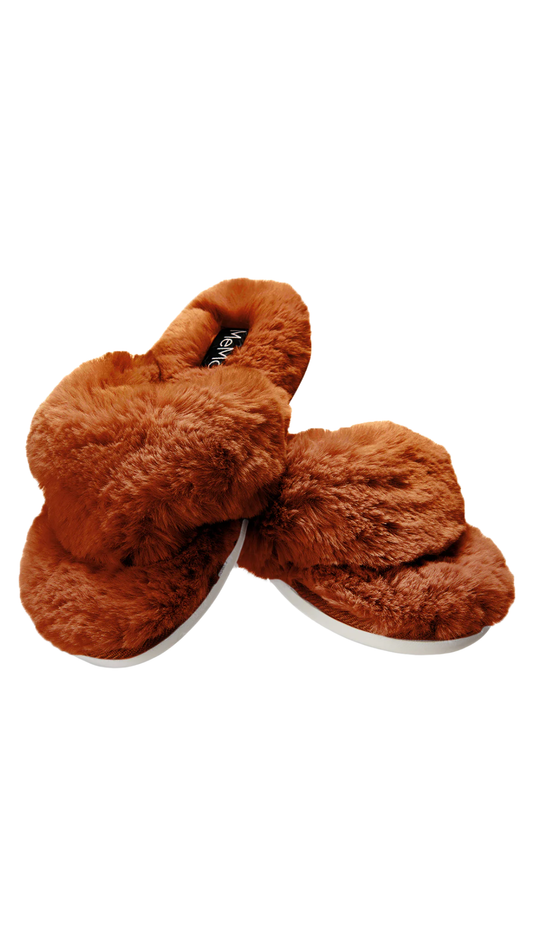 Fuzzy Plush Flip Flip Slippers