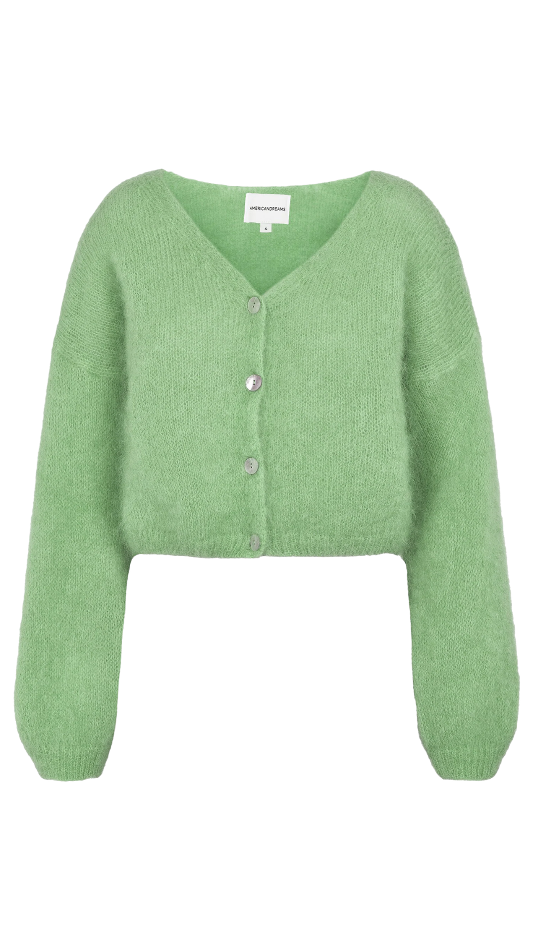 Green Tea Cornelia Cropped Cardigan