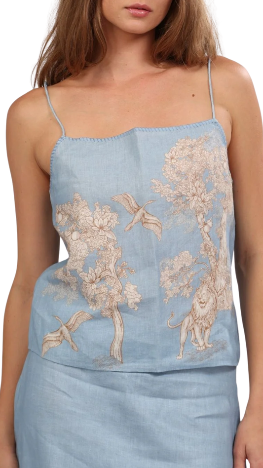 Light Blue Africa Top