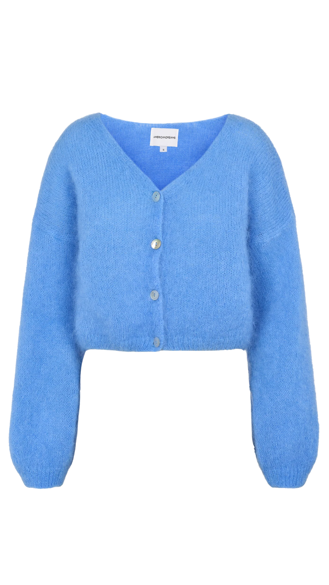 Sky Blue Cornelia Cropped Cardigan