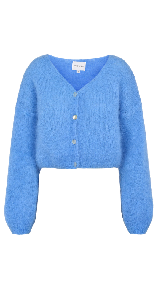 Sky Blue Cornelia Cropped Cardigan