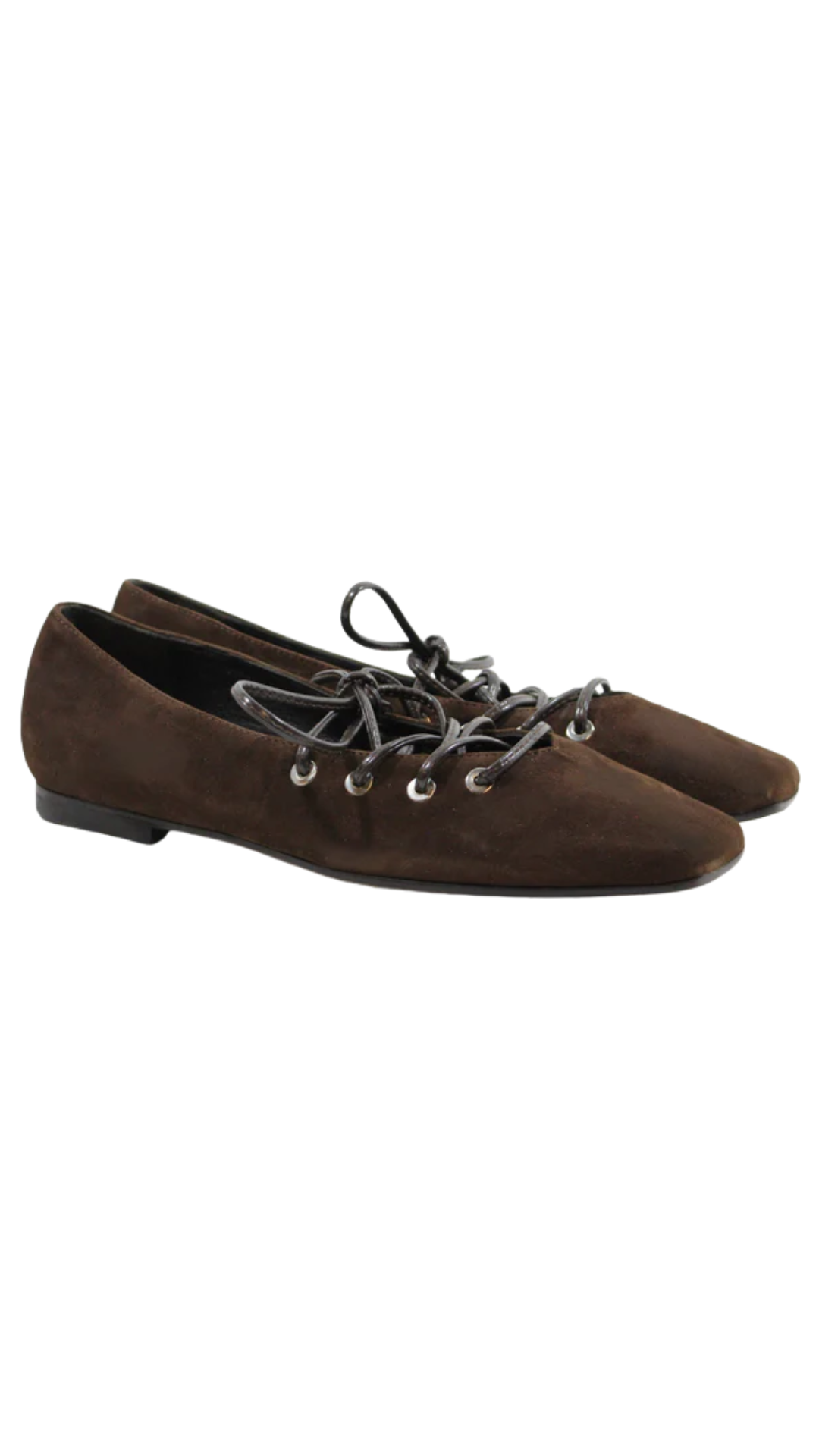 Roxy Brown Suede Flats