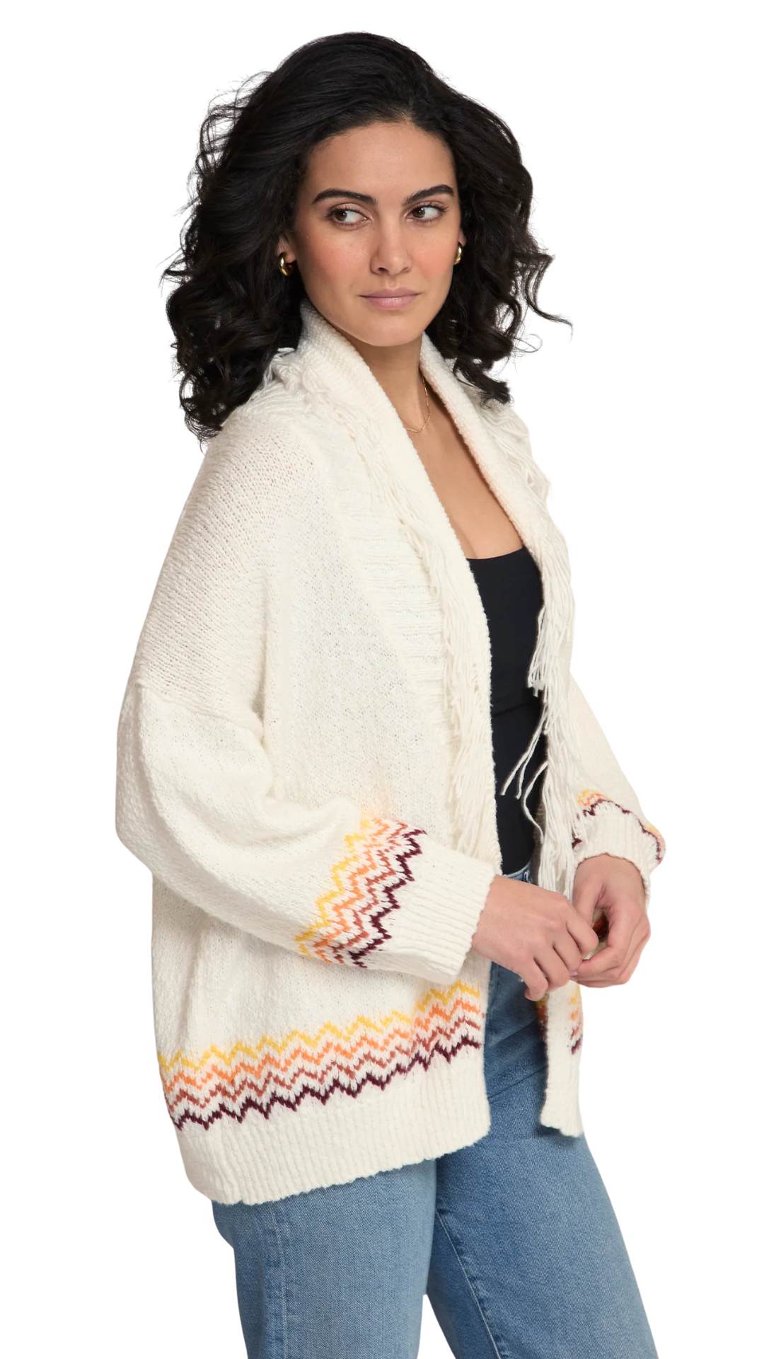 Sunrise Fringed Shawl