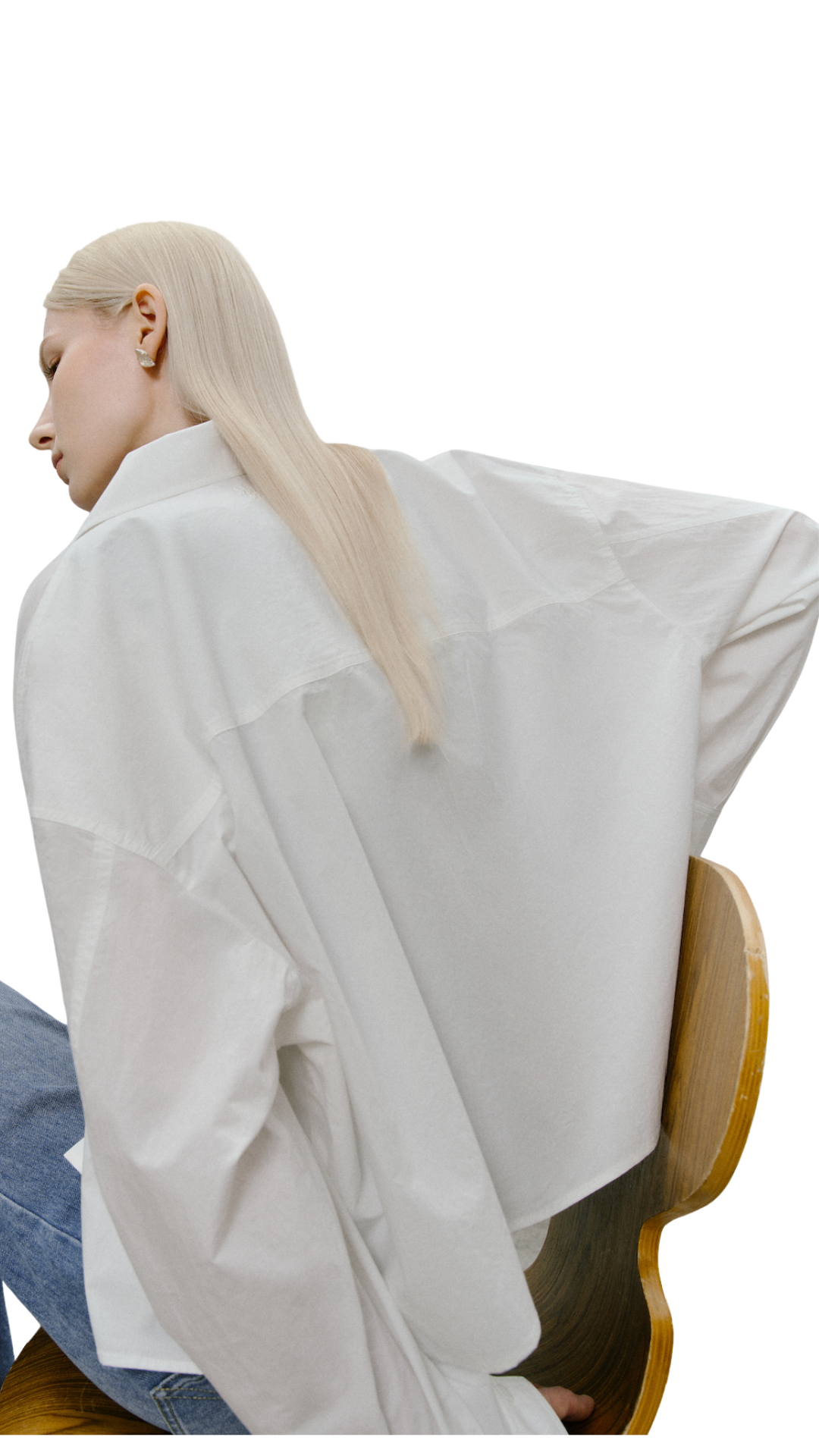 White Patch Pocket Button Down