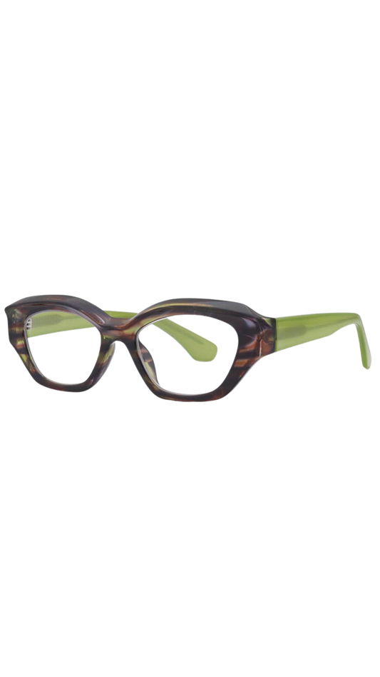 Piper Brown Green Stripe Readers