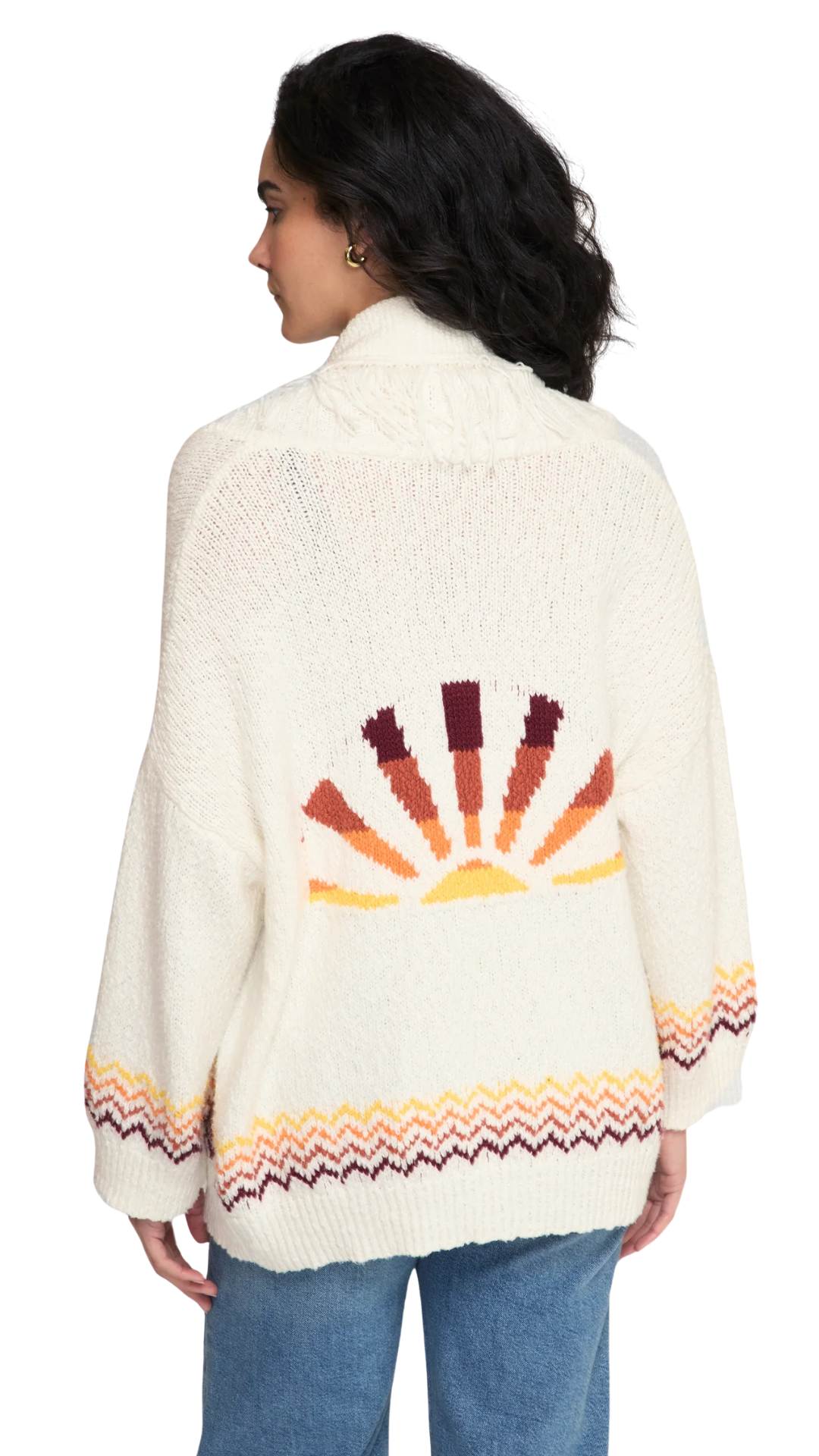 Sunrise Fringed Shawl