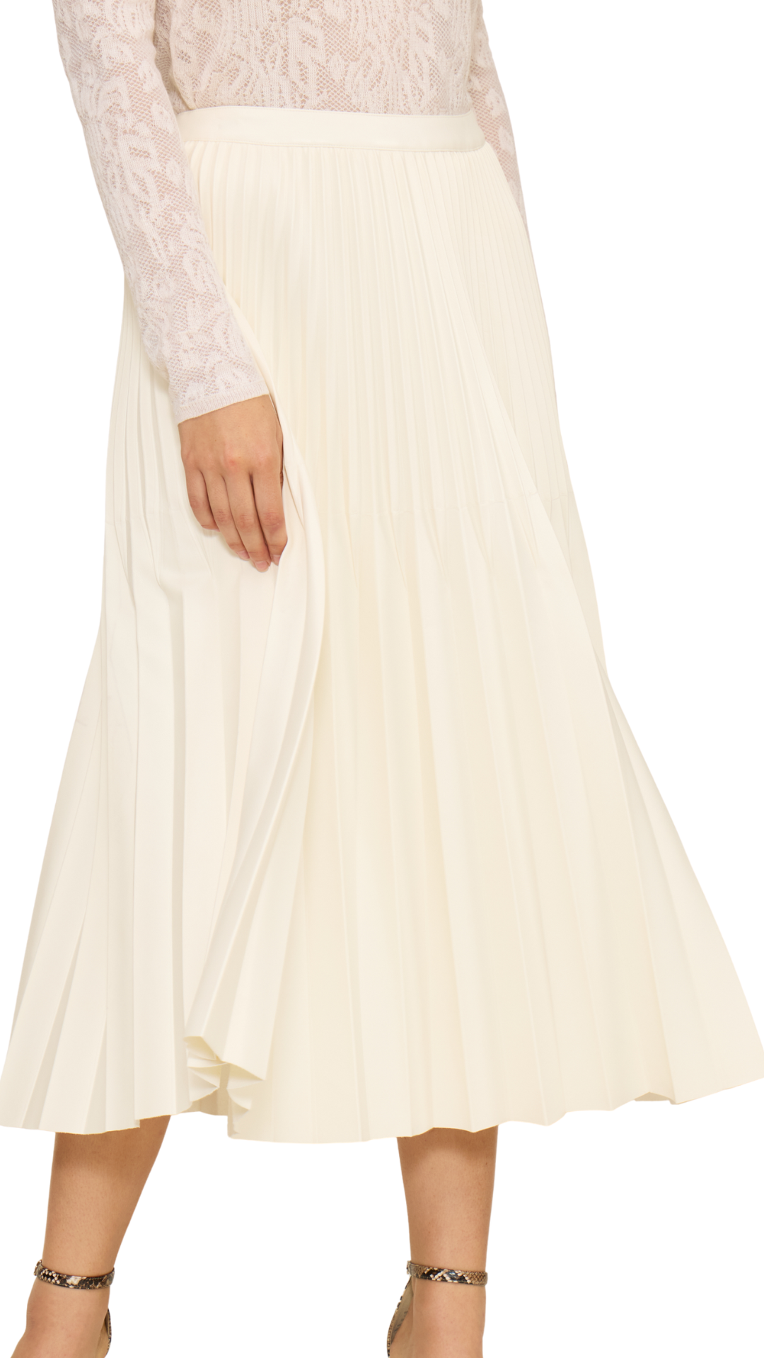 Billie Faux Leather Pleated Skirt